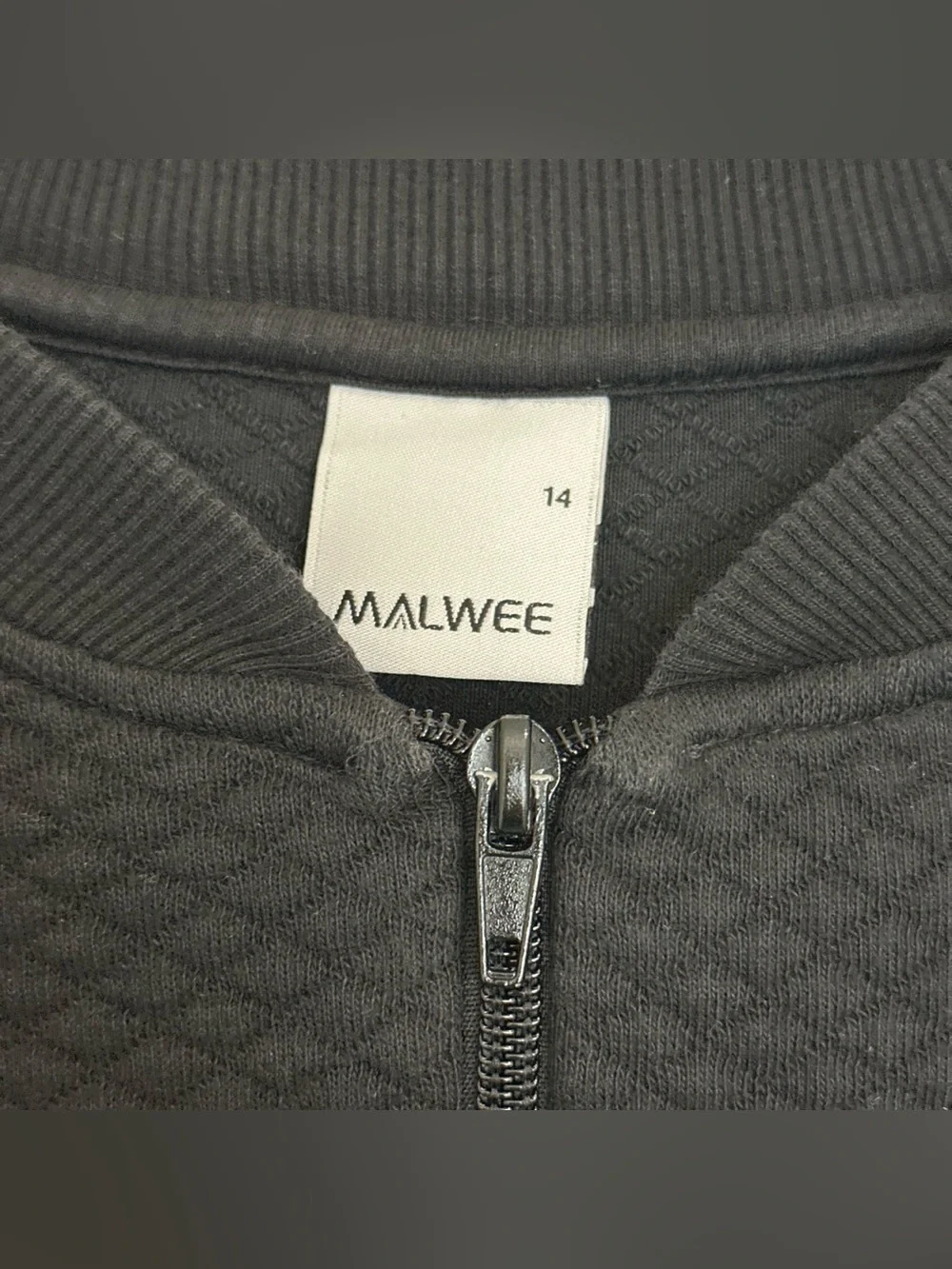 Quilted Black Zip-Up Bomber Jacket